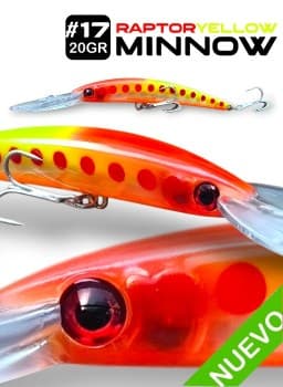 Minnow Raptor Rosa 17cm - 20gr.