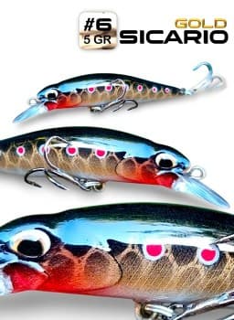 Minnow Sicario Plateado 8cm  - 12gr.